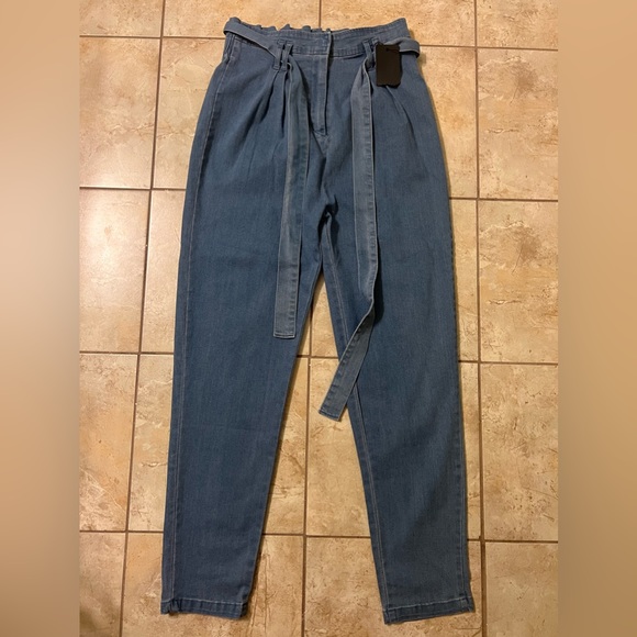 Active USA Denim Size Medium Tempo Paper Bag Denim - Picture 1 of 4